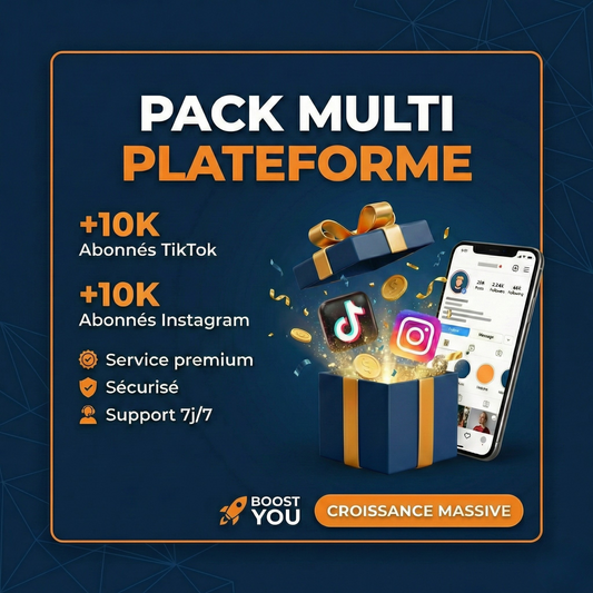 Méga Pack Réputation 20.000 ABONNÉS TIKTOK & INSTAGRAM